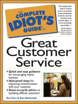 cover image of The Complete Idiot's Guide to Great Customer Service